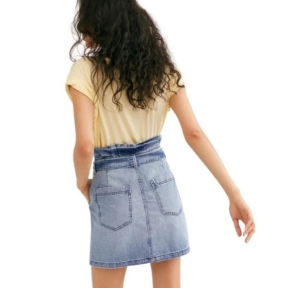 Free People jean skirt medium - Picture 2 of 10